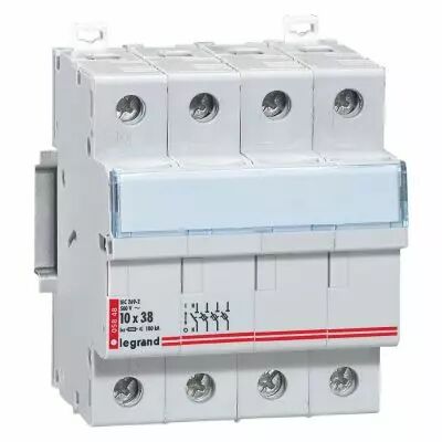 Coupe-circuit sectionneur - 3P+N - cartouche cylind ind 10x38 - 500 V~ (005848)