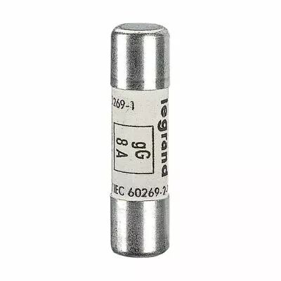 Cartouche industrielle cylindrique - gG - 10x38 mm - sans voyant - 8 A (013308)