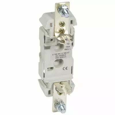 Socle pour cartouche � couteau - taille 0 - 1P sans minirupteur - 160 A (019946)