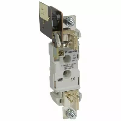 Socle pour cartouche � couteau - taille 0 - 1P � minirupteur - 160 A (019947)