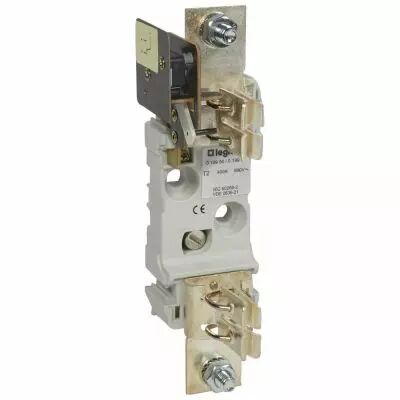 Socle pour cartouche � couteau - taille 2 - 1P � minirupteur - 400 A (019951)