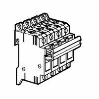 Coupe-circuit sectionnable - SP 38 - 3P+N �quip� - cartouche ind 10x38 (021405)