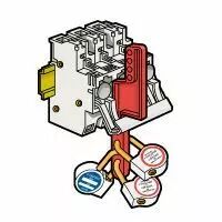 Plaque de s�curit� - pour coupe-circuit sectionnable SP 51/58 (021698)