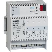 Contrôleur modulaire BUS/KNX - ON/OFF - 4 sorties 8 A - 4 mod (002661)