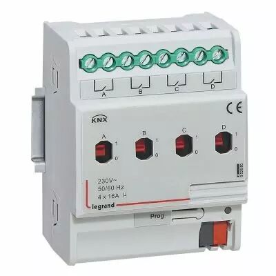 Contr�leur modulaire BUS/KNX - ON/OFF - 4 sorties 16 A - 4 mod (002680)