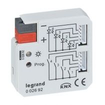 Interface encastrée BUS/KNX - contact sec - 4 entrées + 4 sorties (002692)