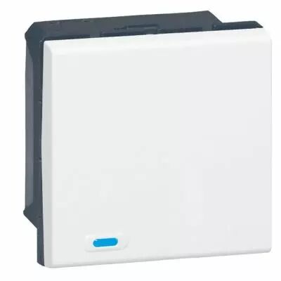 Commande filaire BUS/KNX Prog Mosaic - 1 touche/1 appui - blanc (078489)