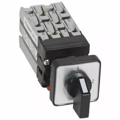Mini-commutateur - 3 directions sans position arr�t - 2P - fixation �22 (023516)