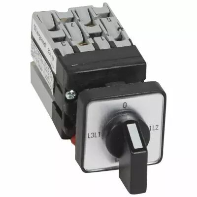 Mini commutateur de mesure de voltm�tre - sans neutre - fixation �22 (023527)