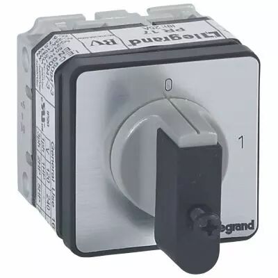 Commutateur - inter marche/arr�t - PR 17 - 2P - 2 contacts - fixation vis (027406)