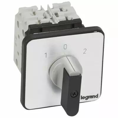 Commutateur - inverseur avec arr�t 45� - PR 26 - 2P - 4 contacts - fixation vis (027446)