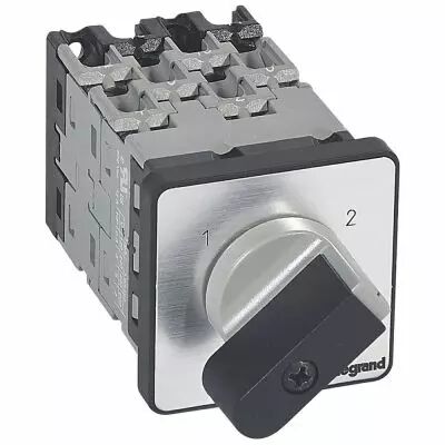 Commutateur - inverseur sans arr�t - PR 12 - 4P - 8 contacts - fixation vis (027463)