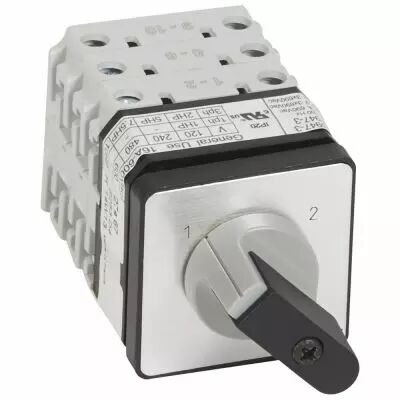 Commutateur - inverseur sans arr�t - PR 17 - 3P - 6 contacts - fixation vis (027467)