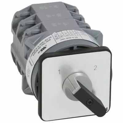 Commutateur - inverseur sans arr�t - PR 40 - 3P - 6 contacts - fixation vis (027482)