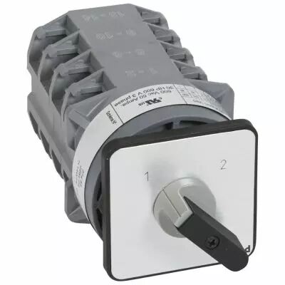 Commutateur - inverseur sans arr�t - PR 40 - 4P - 8 contacts - fixation vis (027483)