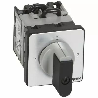Commutateur - inverseur avec arr�t 90�- PR 12 - 2P - 4 contacts - fixation vis (027491)