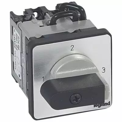 Commutateur 3 directions sans arr�t - PR 12 - 1P - 3 contacts - fixation vis (027498)