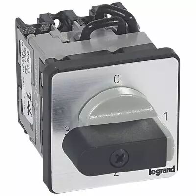 Commutateur 3 directions avec arr�t - PR 12 - 1P - 3 contacts - fixation vis (027502)