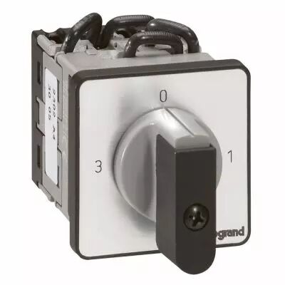 Commutateur 3 directions avec arr�t - PR 12 - 2P - 6 contacts - fixation vis (027503)