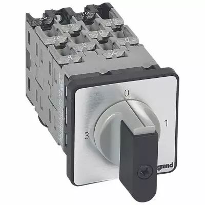 Commutateur 3 directions avec arr�t - PR 12 - 3P - 9 contacts - fixation vis (027504)