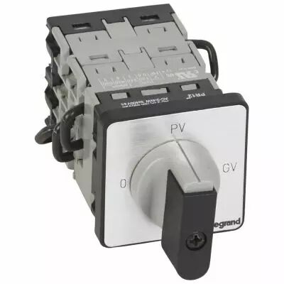 Commutateur moteur 3P - d�marreur 2 vitesses - PR 12 - 0-PV-GV - fix vis (027512)