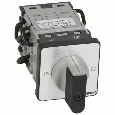 Commutateur moteur 3P - d�marreur 2 vitesses - PR 12 - PV-O-GV - fix vis (027513)