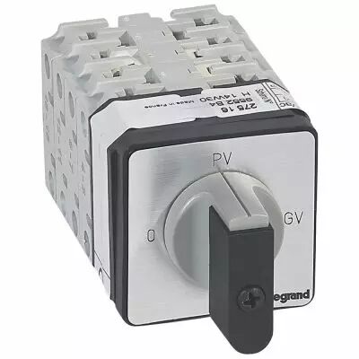 Commutateur moteur 3P - d�marreur 2 vitesses - PR 17 - 0-PV-GV - fix vis (027516)