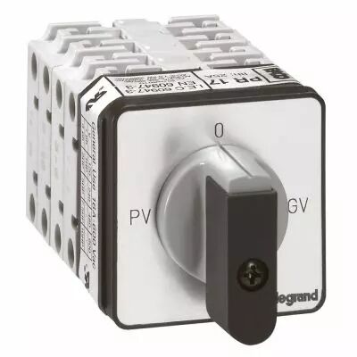 Commutateur moteur 3P - d�marreur 2 vitesses - PR 17 - PV-O-GV - fix vis (027517)