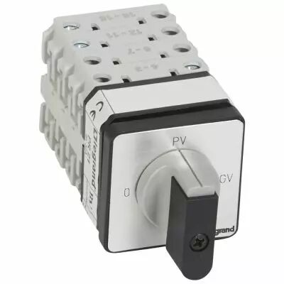 Commutateur moteur 3P - d�marreur 2 vitesses - PR 21 - 0-PV-GV - fix vis (027520)