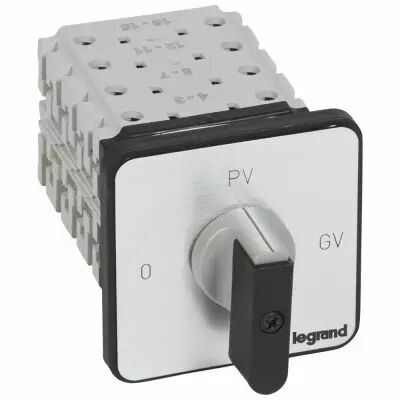 Commutateur moteur 3P - d�marreur 2 vitesses - PR 26 - 0-PV-GV - fix vis (027524)
