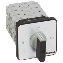 Commutateur moteur 3P - démarreur 2 vitesses - PR 26 - 0-PV-GV - fix vis (027524)