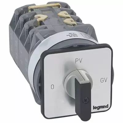Commutateur moteur 3P - d�marreur 2 vitesses - PR 40 - 0-PV-GV - fix vis (027528)