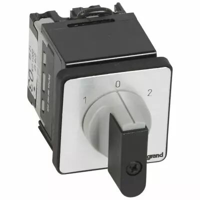 Commutateur - inverseur avec arr�t - manette - PR 12 - 1P - fixation �22 (027545)