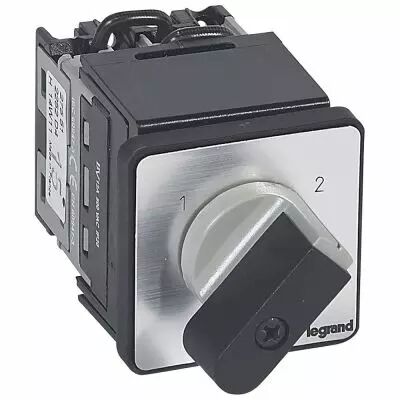 Commutateur - inverseur sans arr�t - manette - PR 12 - 2P - fixation �22 (027551)