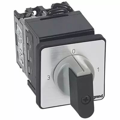 Commutateur 3 directions avec arr�t - manette - PR 12 - 1P - fix �22 (027554)