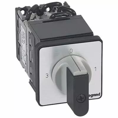 Commutateur 3 directions avec arr�t - manette - PR 12 - 2P - fix �22 (027555)