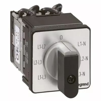 Commutateur de mesure - voltm�tre avec neutre - PR 12 - 6 contacts - fix �22 (027562)
