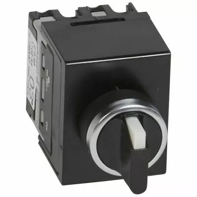 Commutateur - inter marche/arr�t - t�te de cde manette - PR 12 - 2P - fix �22 (027565)