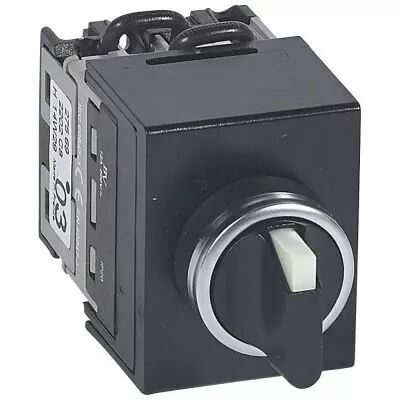 Commutateur - inverseur avec arr�t - t�te de cde manette - PR 12 - 2P - fix �22 (027569)