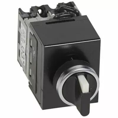 Commutateur 3 directions avec arr�t - t�te de cde manette - PR 12 - 1P - fix �22 (027576)