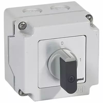 Commutateur - inter marche/arr�t - PR 12 - 3P - 3 contacts - bo�tier 76x76 mm (027712)