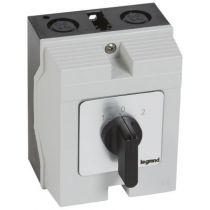 Commutateur - inverseur avec arrêt - PR 17 - 3P - 6 contacts - boîtier 96x120 mm (027732)