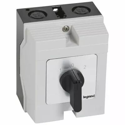 Commutateur - inverseur avec arr�t - PR 21 - 3P - 6 contacts - bo�tier 96x120 mm (027737)