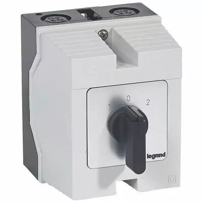 Commutateur - inverseur avec arr�t - PR 26 - 4P - 8 contacts - bo�tier 96x120 mm (027743)