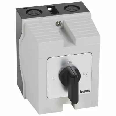 Commutateur moteur triphas� - d�marreur 2 vitesses - PR 12 - 0-PV-GV - bo�tier (027772)
