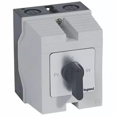 Commutateur moteur triphas� - d�marreur 2 vitesses - PR 12 - PV-O-GV - bo�tier (027773)