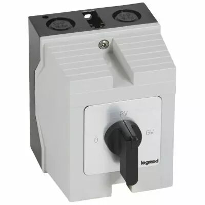 Commutateur moteur triphas� - d�marreur 2 vitesses - PR 17 - 0-PV-GV - bo�tier (027777)