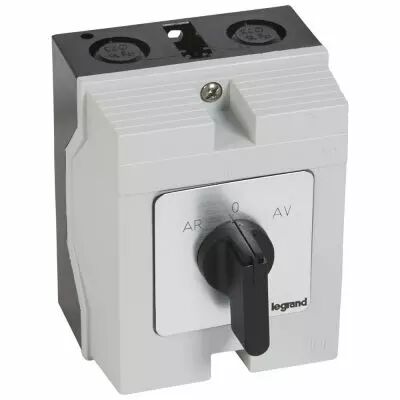 Commutateur moteur triphas� - inverseur 1 vitesse - PR 21 - 5 contacts - bo�tier (027778)