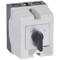 Commutateur moteur triphasé - inverseur 1 vitesse - PR 26 - 5 contacts - boîtier (027781)