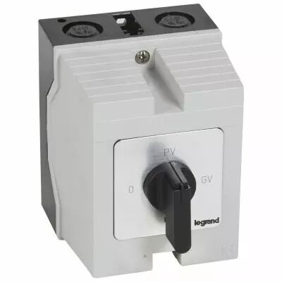 Commutateur moteur triphas� - d�marreur 2 vitesses - PR 26 - 0-PV-GV - bo�tier (027783)
